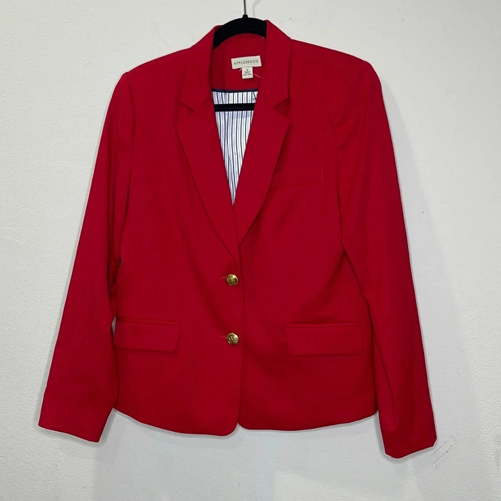 Appleseed’s Red Lined Blazer/ Jackets
